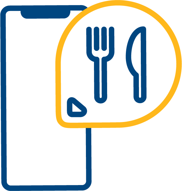 plate with utensils icon